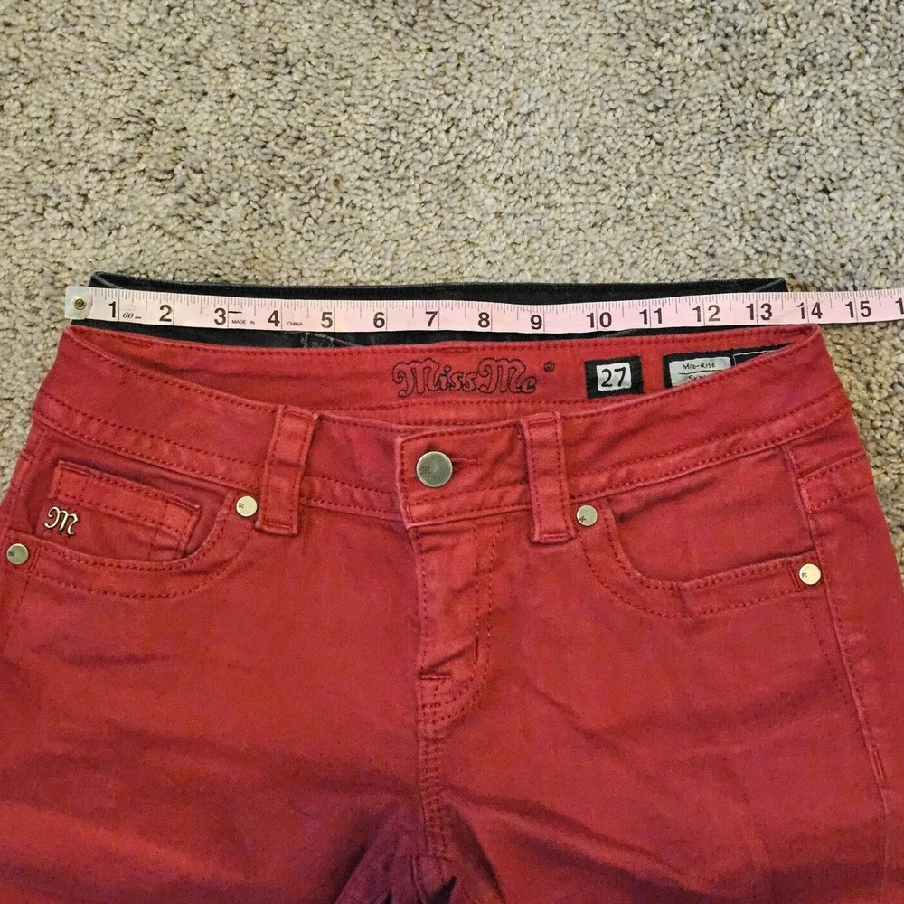 Miss Me‎ Skinny Jeans Lot of 2 Womens 27 Vintage Mid Rise Stretch Denim Y2K Edgy